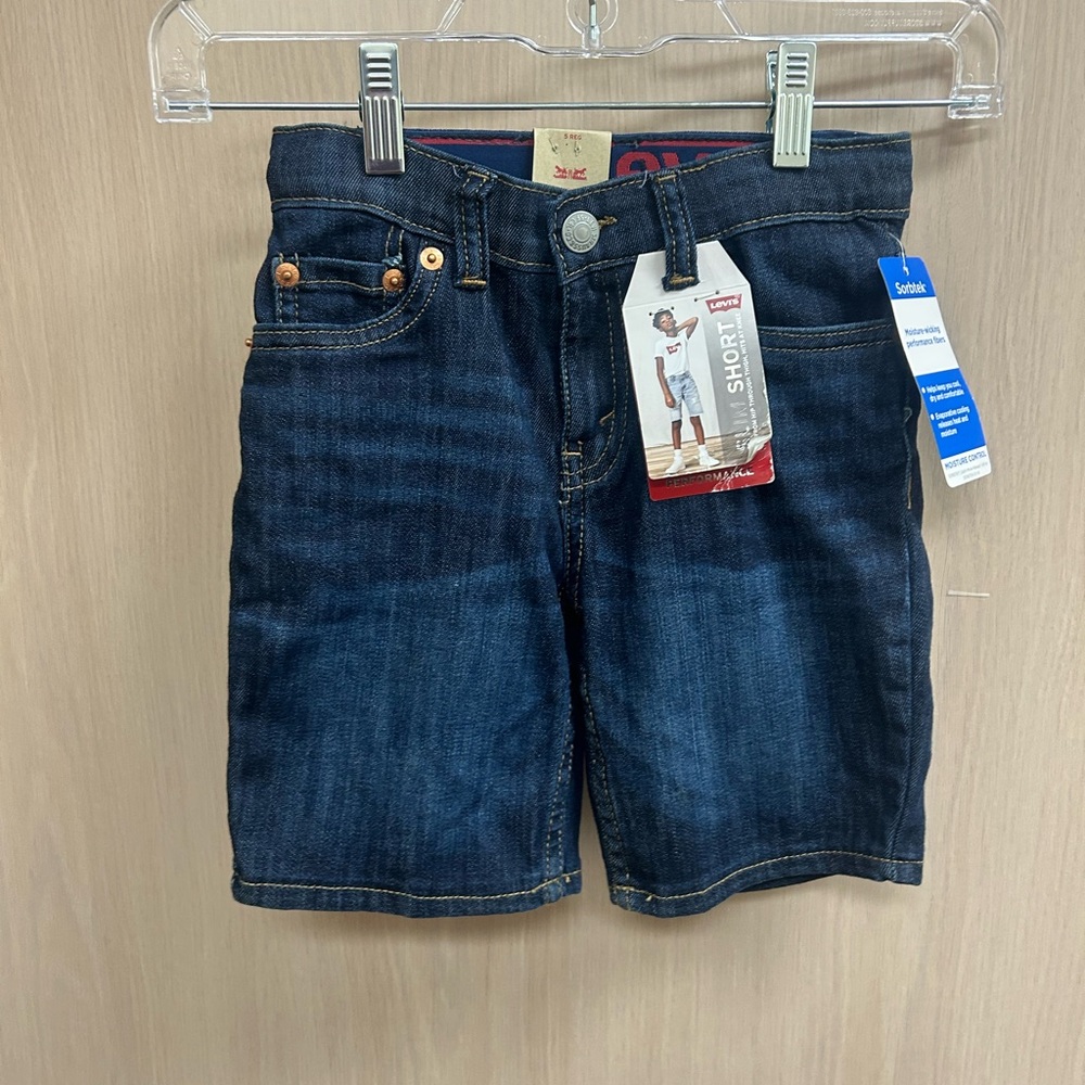 Levi's Kids Navy Denim Shorts